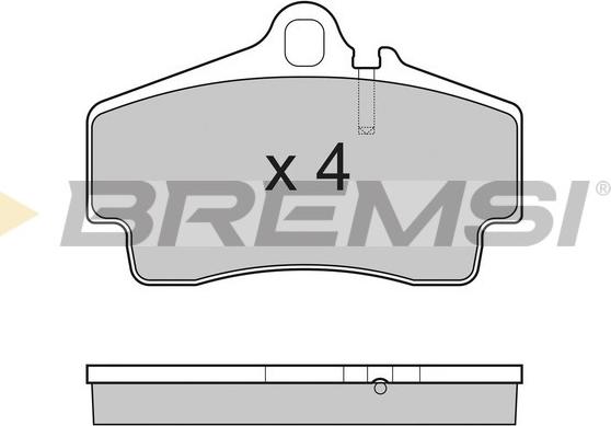 Bremsi BP3176 - Комплект спирачно феродо, дискови спирачки vvparts.bg