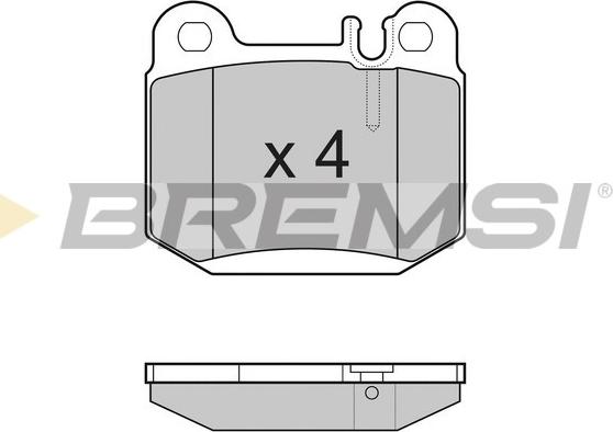 Bremsi BP3177 - Комплект спирачно феродо, дискови спирачки vvparts.bg