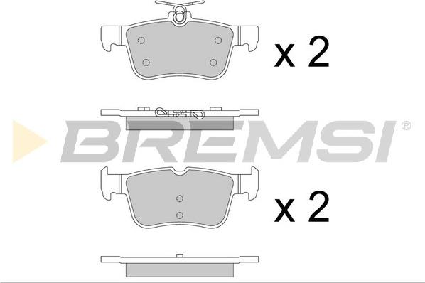 Bremsi BP3877 - Комплект спирачно феродо, дискови спирачки vvparts.bg