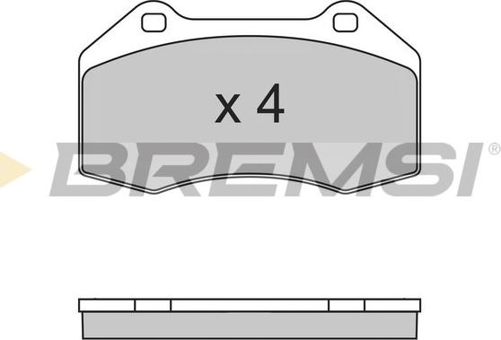 Bremsi BP3355 - Комплект спирачно феродо, дискови спирачки vvparts.bg