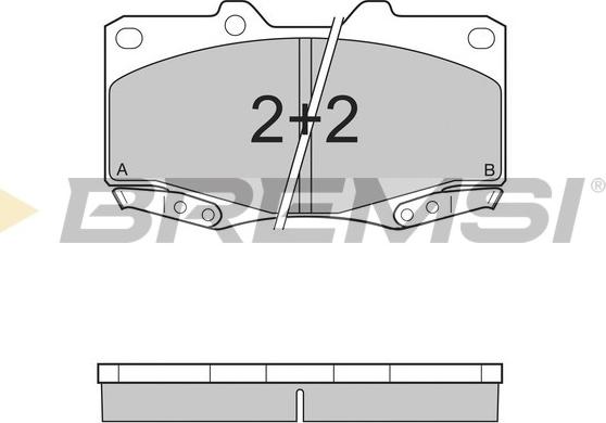 Bremsi BP3319 - Комплект спирачно феродо, дискови спирачки vvparts.bg
