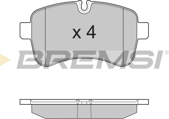 Bremsi BP3315 - Комплект спирачно феродо, дискови спирачки vvparts.bg