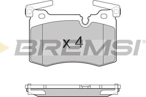Bremsi BP3388 - Комплект спирачно феродо, дискови спирачки vvparts.bg