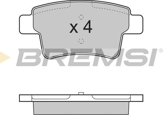 Bremsi BP3331 - Комплект спирачно феродо, дискови спирачки vvparts.bg