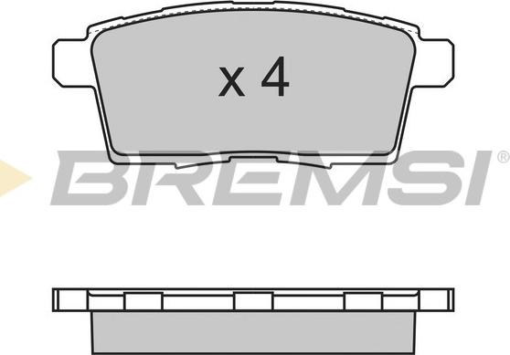 Bremsi BP3333 - Комплект спирачно феродо, дискови спирачки vvparts.bg