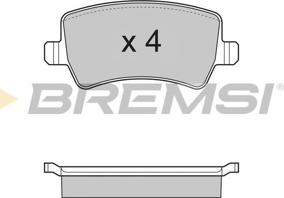 Bremsi BP3298 - Комплект спирачно феродо, дискови спирачки vvparts.bg