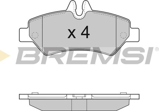 Bremsi BP3293 - Комплект спирачно феродо, дискови спирачки vvparts.bg