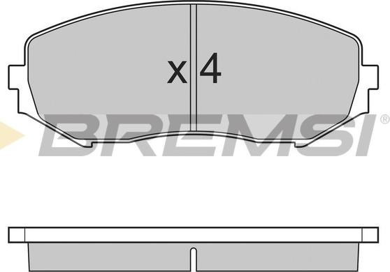 Bremsi BP3244 - Комплект спирачно феродо, дискови спирачки vvparts.bg