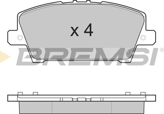 Bremsi BP3245 - Комплект спирачно феродо, дискови спирачки vvparts.bg