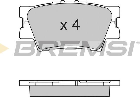 Bremsi BP3252 - Комплект спирачно феродо, дискови спирачки vvparts.bg