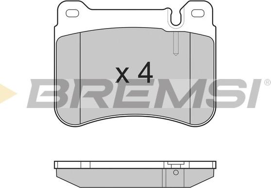 Bremsi BP3265 - Комплект спирачно феродо, дискови спирачки vvparts.bg