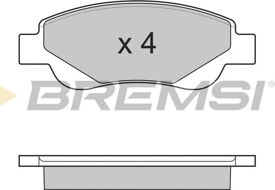 Bremsi BP3225 - Комплект спирачно феродо, дискови спирачки vvparts.bg