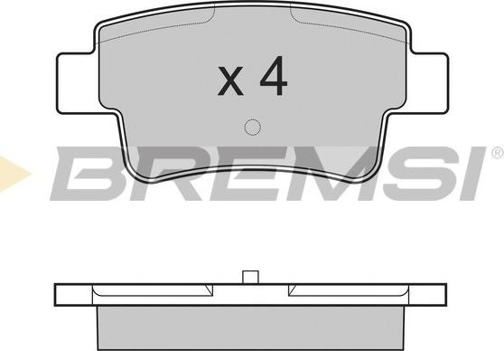 Bremsi BP3228 - Комплект спирачно феродо, дискови спирачки vvparts.bg