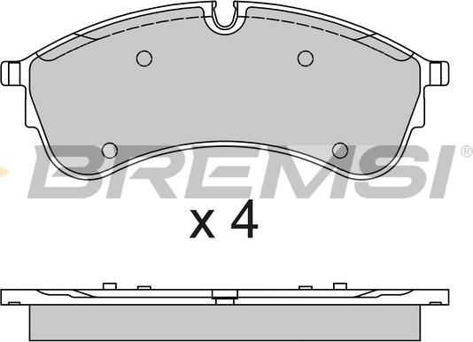 Bremsi BP3794 - Комплект спирачно феродо, дискови спирачки vvparts.bg