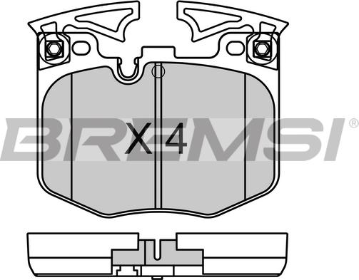 Bremsi BP3759 - Комплект спирачно феродо, дискови спирачки vvparts.bg