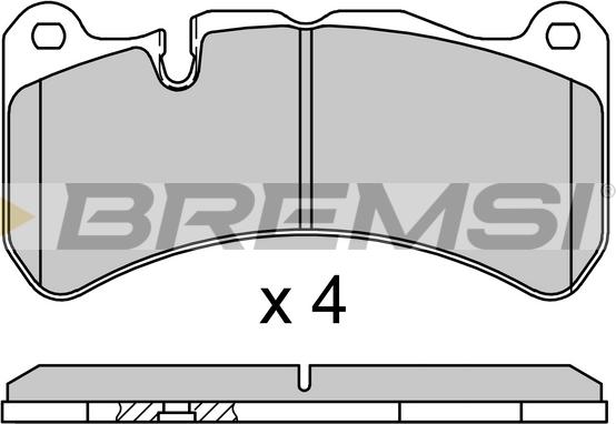 Bremsi BP3752 - Комплект спирачно феродо, дискови спирачки vvparts.bg