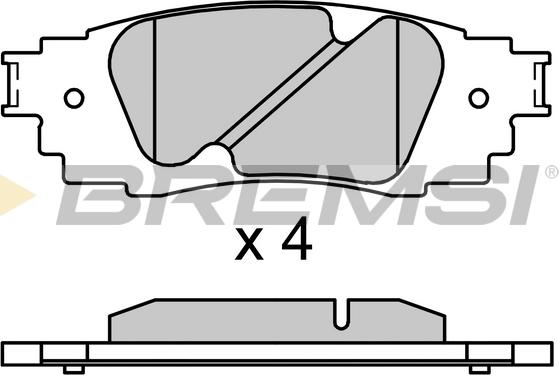 Bremsi BP3705 - Комплект спирачно феродо, дискови спирачки vvparts.bg
