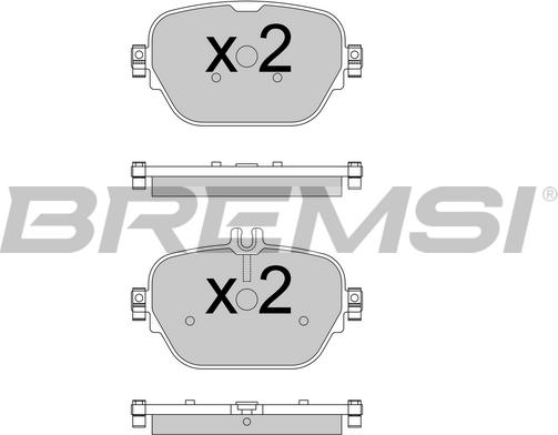 Bremsi BP3770 - Комплект спирачно феродо, дискови спирачки vvparts.bg