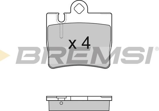 Bremsi BP2999 - Комплект спирачно феродо, дискови спирачки vvparts.bg