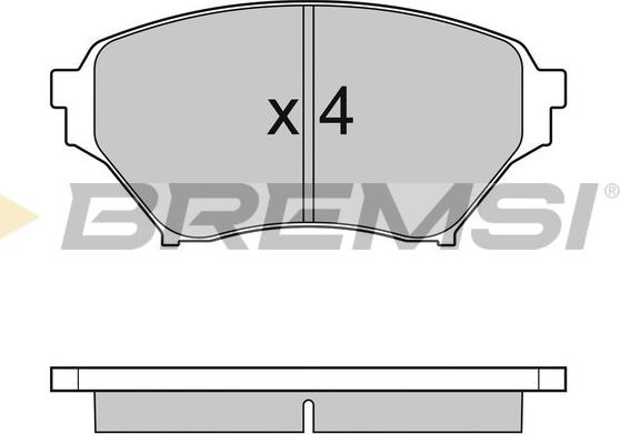 Bremsi BP2990 - Комплект спирачно феродо, дискови спирачки vvparts.bg