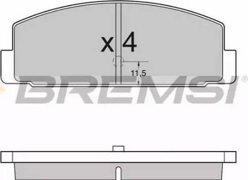 Bremsi BP2954 - Комплект спирачно феродо, дискови спирачки vvparts.bg
