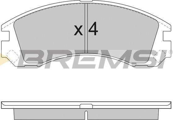 Bremsi BP2953 - Комплект спирачно феродо, дискови спирачки vvparts.bg