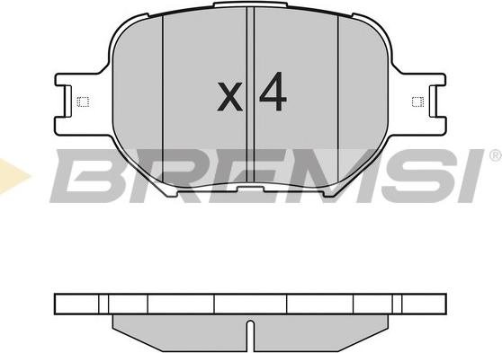 Bremsi BP2963 - Комплект спирачно феродо, дискови спирачки vvparts.bg