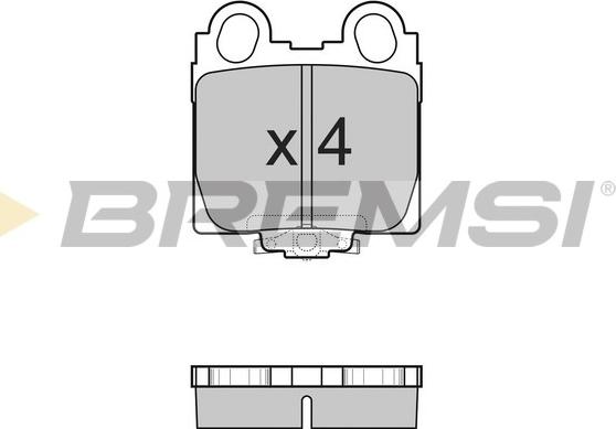 Bremsi BP2962 - Комплект спирачно феродо, дискови спирачки vvparts.bg