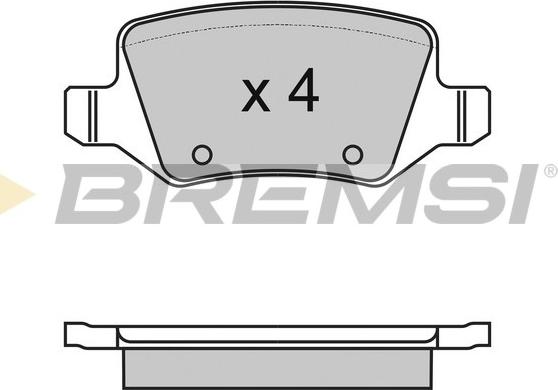 Bremsi BP2983 - Комплект спирачно феродо, дискови спирачки vvparts.bg