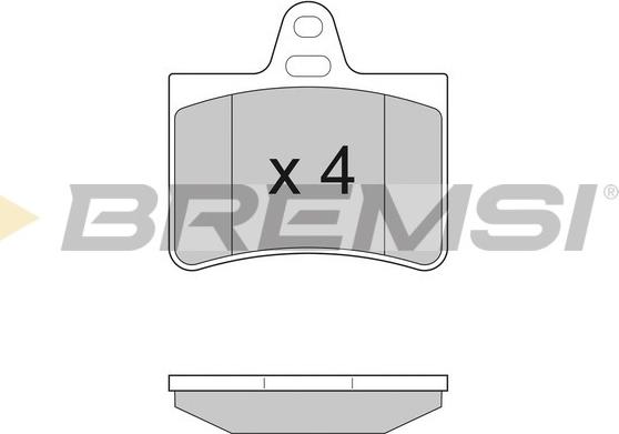 Bremsi BP2938 - Комплект спирачно феродо, дискови спирачки vvparts.bg
