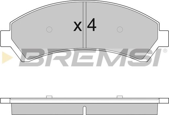 Bremsi BP2920 - Комплект спирачно феродо, дискови спирачки vvparts.bg