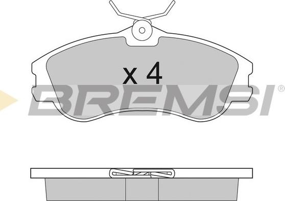 Bremsi BP2921 - Комплект спирачно феродо, дискови спирачки vvparts.bg