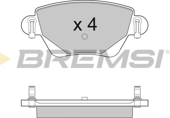 Bremsi BP2927 - Комплект спирачно феродо, дискови спирачки vvparts.bg