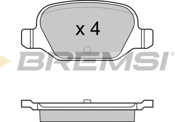 Bremsi BP2974 - Комплект спирачно феродо, дискови спирачки vvparts.bg