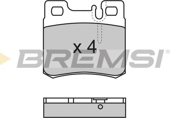 Bremsi BP2495 - Комплект спирачно феродо, дискови спирачки vvparts.bg