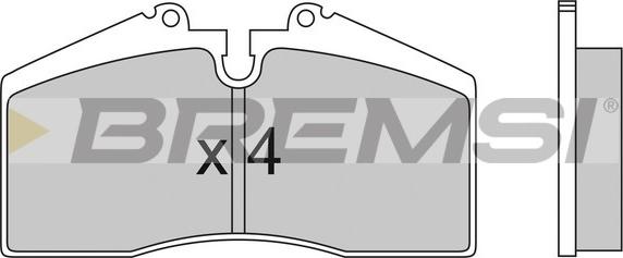 Bremsi BP2449 - Комплект спирачно феродо, дискови спирачки vvparts.bg