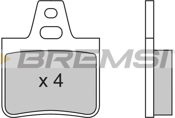Bremsi BP2455 - Комплект спирачно феродо, дискови спирачки vvparts.bg