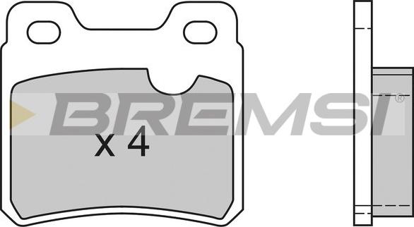 Bremsi BP2418 - Комплект спирачно феродо, дискови спирачки vvparts.bg