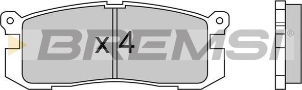 Bremsi BP2424 - Комплект спирачно феродо, дискови спирачки vvparts.bg