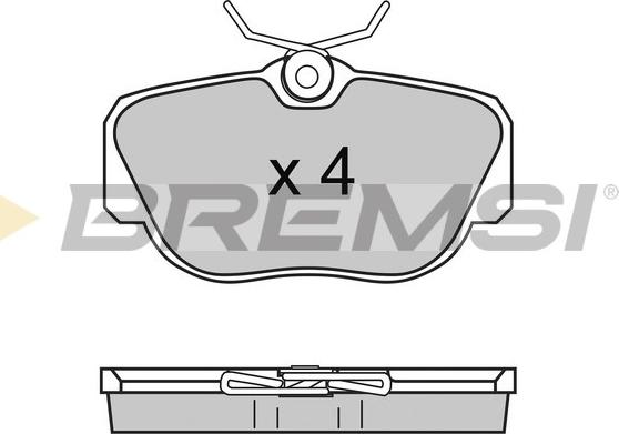 Bremsi BP2425 - Комплект спирачно феродо, дискови спирачки vvparts.bg