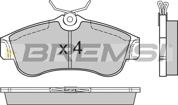 Bremsi BP2470 - Комплект спирачно феродо, дискови спирачки vvparts.bg