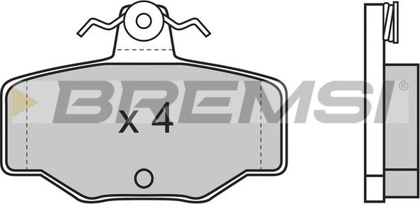 Bremsi BP2471 - Комплект спирачно феродо, дискови спирачки vvparts.bg