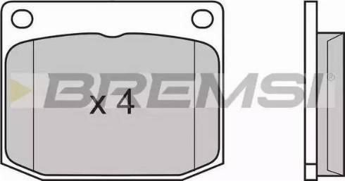 Bremsi BP2594 - Комплект спирачно феродо, дискови спирачки vvparts.bg