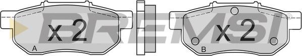 Bremsi BP2548 - Комплект спирачно феродо, дискови спирачки vvparts.bg