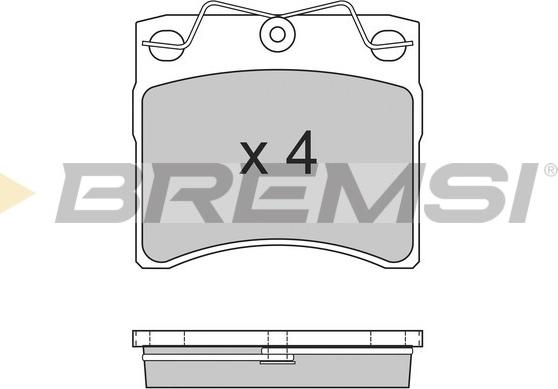 Bremsi BP2554 - Комплект спирачно феродо, дискови спирачки vvparts.bg