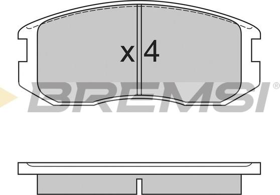 Bremsi BP2558 - Комплект спирачно феродо, дискови спирачки vvparts.bg