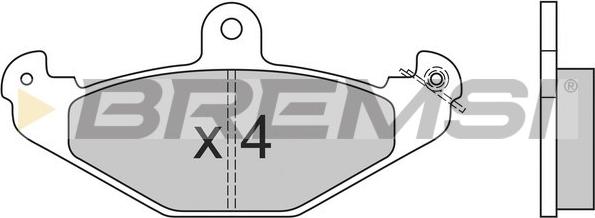 Bremsi BP2553 - Комплект спирачно феродо, дискови спирачки vvparts.bg