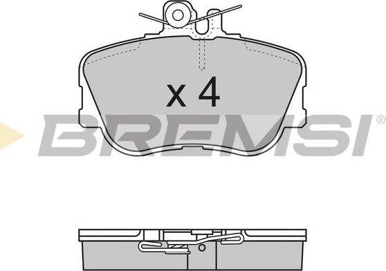 Bremsi BP2586 - Комплект спирачно феродо, дискови спирачки vvparts.bg