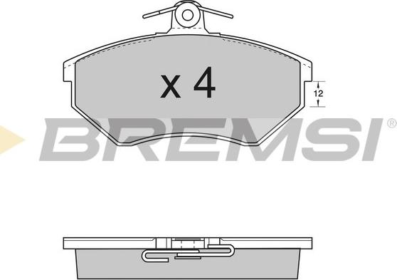 Bremsi BP2532 - Комплект спирачно феродо, дискови спирачки vvparts.bg