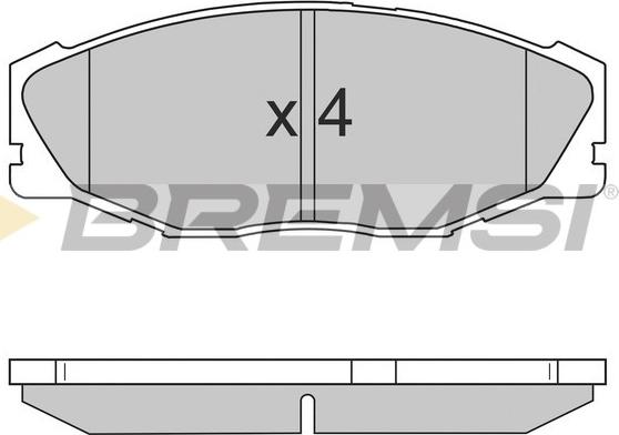 Bremsi BP2697 - Комплект спирачно феродо, дискови спирачки vvparts.bg